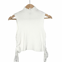  Cropped Turtle Neck Sweater Top